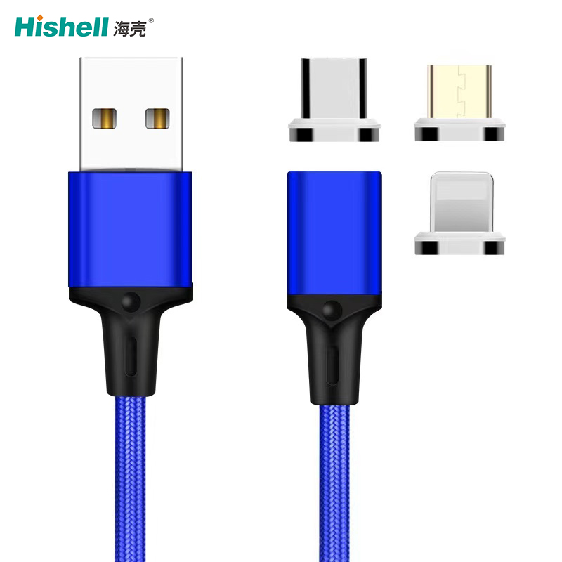 Бесплатная доставка Hishell оптовая продажа 3 в 1 Разъемы 3 в 1 Магнитный usb-кабель зарядный кабель для смартфона