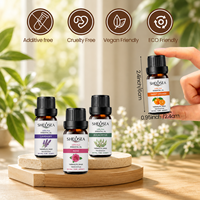 Échantillon Gratuit 10ml Huile Essentielle d'Aromathérapie Biologique 100% Pure Distillée à la Vapeur Bois de Santal Lavande Myrrhe Parfum Personnalisable