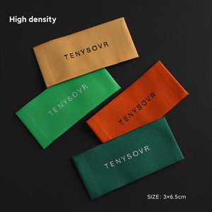 Etiquetas Tejidas de Moda de Fábrica, Etiquetas de Impresión Personalizadas para Ropa, Etiquetas de Cuidado del Cuello, Etiquetas Tejidas para Camisas - Product Image 5