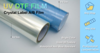 Film PET de transfert UV 3D en gros pour emballages de bouteilles et étiquettes de transfert pour gobelets isothermes de 16 oz