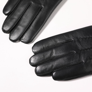 <span class=keywords><strong>Gants</strong></span> en cuir <span class=keywords><strong>de</strong></span> mouton doublés <span class=keywords><strong>de</strong></span> <span class=keywords><strong>laine</strong></span> d'agneau véritable à la mode pour femmes - Product Image 4