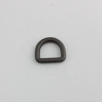 Boucle en D pour sac à main en alliage métallique de luxe, sur mesure, 13x10mm, finition or et noir