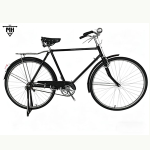 <span class=keywords><strong>Bicicletta</strong></span> retrò con telaio in acciaio <span class=keywords><strong>da</strong></span> <span class=keywords><strong>28</strong></span> pollici per oggetti di scena fotografici, bici classica con manubrio e pedali in stile vintage, bici <span class=keywords><strong>da</strong></span> pendolare accattivante - Product Image 5