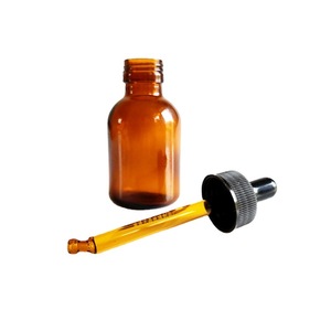 compte-gouttes en verre Tianjing 18/400 à pointe ronde brune pour emballage cosmétique d'huiles essentielles - Product Image 4