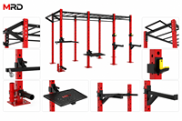 MRD Estación de Entrenamiento Funcional Grande, Rack de Sentadillas, Power Rack, Barra de Dominadas, Equipo de Gimnasio para Entrenamiento de Fuerza, Estación de Fitness