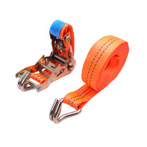 1.5인치 리트랙터블 폴리에스터 로프 래싱 벨트 스트랩 래칫 타이 더블 J 훅 CE 인증 2000kg 브레이크 트랜스포터 LIAOKUO - Product Image 3