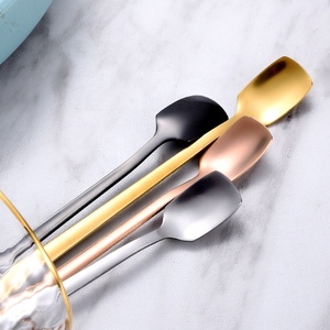 Set di cucchiai in acciaio inossidabile posate da tavola nuovo ristorante di moda - Product Image 6