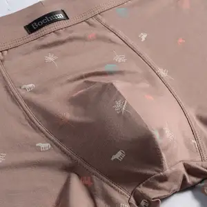 Caleçon de grande taille pour garçons avec logo personnalisé sous-vêtements pour hommes boxer rembourré slips sous-vêtements