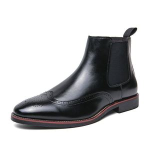Custom Logo <b>Boots</b> Men Shoes Artificial Leather <b>Boots</b> Fur Lining Winter Casual Chelsea <b>Boots</b> Men Thickly Padded for Warmth - Product Image 4