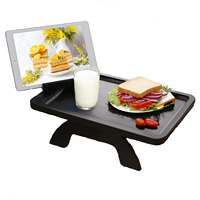 Bambus Sofa Armlehne Tablett Couch Arm Tisch Große Multifunktion Tisch Couch Arm Tisch Schwarz Organizer Halter Für Sofa