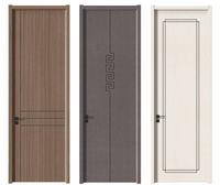 Porte intérieure moderne blanche en bois massif MDF avec isolation acoustique, design Shaker, ouverture coulissante