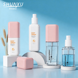 Flacon pulvérisateur plat en PET pour cosmétiques, 80, 100, 120 ml, pour tonique corporel et écran solaire, idéal pour l'emballage de soins de la peau - Product Image 1