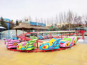 スリリングな16席遊園地子供用ローラーコースターパーク小型トラックシャトルライドローラーコースター - Product Image 4