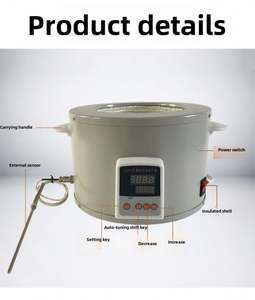 Manta Calefactora Eléctrica de Temperatura Constante para Laboratorio, con Pantalla Digital Inteligente para Altas Temperaturas, para Frascos de Fondo Redondo de 100ml - Product Image 3