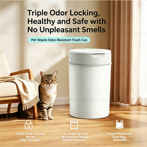 Poubelle pour animaux Elecpet, système de gestion des déchets canins pour l'<span class=keywords><strong>extérieur</strong></span> et l'intérieur, contrôle des odeurs, poubelle pour excréments de chien - Product Image 2
