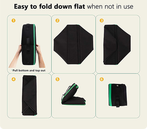 Caja de arena portátil de viaje para gatos, portador de caja de arena con tapa, Litiere Pour Chat, bolsa de viaje para gatos, caja de cajón de arena para conejos para facilitar la conducción - Product Image 5