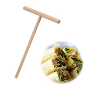 Pancake Batter Spreader Stick <span class=keywords><strong>HILIFE</strong></span> Pfannkuchen werkzeug Home Kitchen Tools Chinesische Spezialität Crepe Maker Holz - Product Image 1