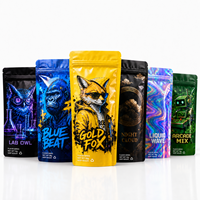 Sacs Mylar personnalisés imprimés en forme spéciale, résistants aux enfants et anti-odeur, au toucher doux, Cali Pack, 1g, 3.5g, 7g, 14g, 28g