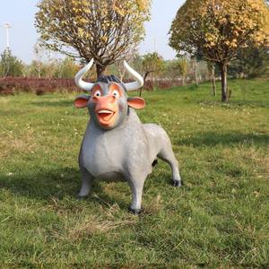 Fabrika fiyat sevimli karikatür Yak heykel kalıp seti bahçe Ar büyük açık hayvan heykeli için Park çim dekorasyon dekor - Product Image 1