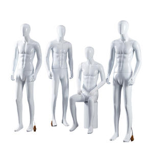 <span class=keywords><strong>Mannequin</strong></span> <span class=keywords><strong>Homme</strong></span> Adulte Entier avec Tête et Support en Plastique pour Vêtements, Présentoir <span class=keywords><strong>de</strong></span> Vitrine (Modèle Masculin) - Product Image 5