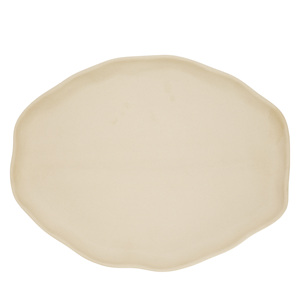 Piatto Ovale Crema 39x30 Cm per Servire - Product Image 1