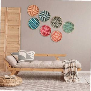 Boho-Regal für die Küche, Weiße Schreibtischdekoration, Bohemian Wandlampen, Lange Kunst mit Perlen, Ästhetisches Ambiente - Product Image 3