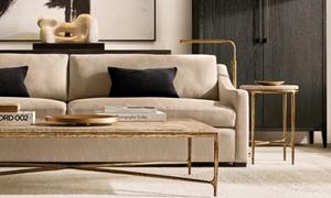 Lujoso Simple Moderno Muebles para el hogar Sala de estar Mármol Superior Base de <span class=keywords><strong>metal</strong></span> Mesa de centro de lujo - Product Image 2