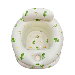 Wholesale Price Baby <b>Inflatable</b> <b>Sofa</b> Children Puff Portable Baby Gift Bath Chairs PVC Seat Practice Sitting Bath Stool - Product Image 6