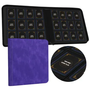 Spedizione in 24 Ore <span class=keywords><strong>Album</strong></span> Raccoglitore Toploader in Pelle PU 12 Tasche Premium per Carte da Gioco, Carte per Stampa Regalo - Product Image 2