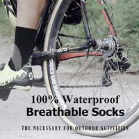 Chaussettes athlétiques pour hommes, légères, imperméables, unisexe, chaudes, respirantes, coussins de ski, personnalisées, noires, pour l'hiver