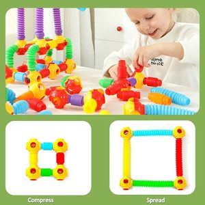 หลอดพลาสติกใช้ประสาทสัมผัสสำหรับเด็กคลายเครียดสีสันสดใสคลายเครียด - Product Image 5