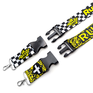 Promotional Printed Neck 38Mm Width <b>Polyester</b> <b>Lanyard</b> With Semi-Metal Buckle and Custom Logo Free Sample - Product Image 4