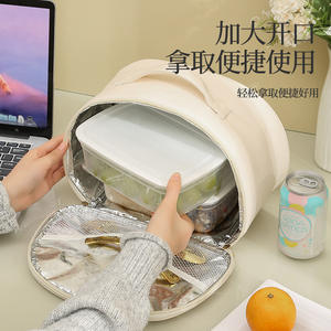 กระเป๋าเก็บอุณหภูมิอาหารแบบพกพา Beilian สีเทาเขียว สำหรับใช้งานกลางแจ้ง พร้อมกล่องใส่อาหารและอุปกรณ์ - Product Image 4