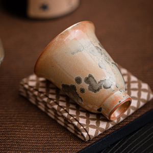 Shino Ware Magnolia Cup Open Slice Taza de té de cerámica para uso personal para Kung Fu Tea Set Master Tasting Cup para fiestas - Product Image 4