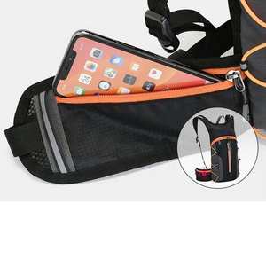 Sac à dos d'hydratation léger pliable réfléchissant pour la course à pied, la randonnée, les sports de plein air, le camping, le vélo de montagne, le cyclisme avec poche à eau - Product Image 4