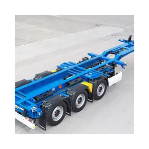 Hot Sale 20 - 40Ft Chassis Trailer Container Carrier Skeleton Semi-Trailer 2 Axles 3 Axles