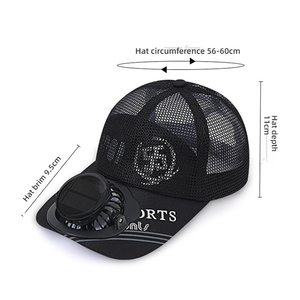 Gorra de Béisbol con Energía Solar y Ventilador Incorporado, Gorro Refrigerante Recargable para Deportes al Aire Libre, Senderismo y Actividades de Verano - Product Image 2