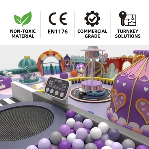 Equipo de Juegos Interior Personalizado WONDER WHARF con Temática de <span class=keywords><strong>Circo</strong></span>, Trampolín, Muro Musical TAP MUSIC, Carrusel, Piscina de Pelotas y Fuente |   OEM y ODM FEC - Product Image 4