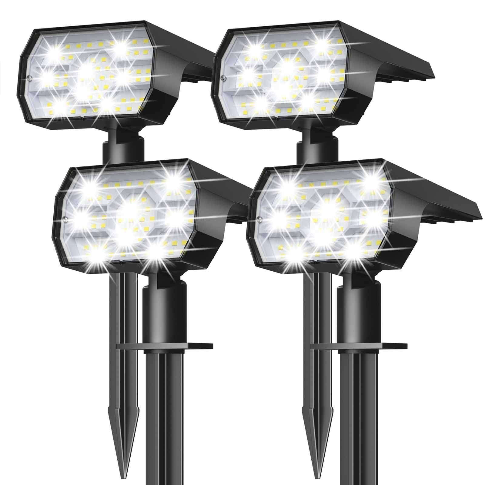 Solar LED Pathway Lights Outdoor Waterproof Garden Landscape Stake Lamps for Lawn Yard Walkway