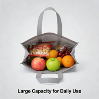 Sac de courses personnalisé avec logo imprimé, réutilisable, écologique, durable, en PP non tissé épais, avec bandoulière à lettres