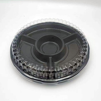 JY-82117 Boîte à sushi jetable en plastique, fabriquée en Chine, conteneur alimentaire en plastique, boîte à sushi