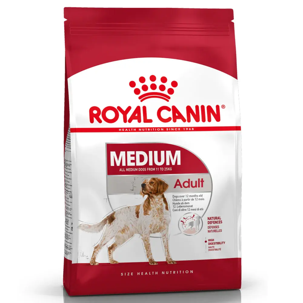 Возможность покупки оптом: Купить Королевский собачий сухой корм для собак Здоровое питание для взрослых средних пород 15 кг премиум качества, оптовая продажа