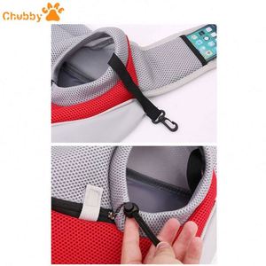 Sac de transport pour chiot 2025 S/L, sac à bandoulière pour chien de voyage en plein air, sac à main confortable en maille Oxford, pochette de transport simple - Product Image 5