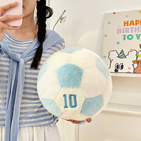 Peluche de football simulée de 25 cm, poupée anti-stress sur le thème du sport, décoration d'intérieur, cadeau de vacances, personnalisable