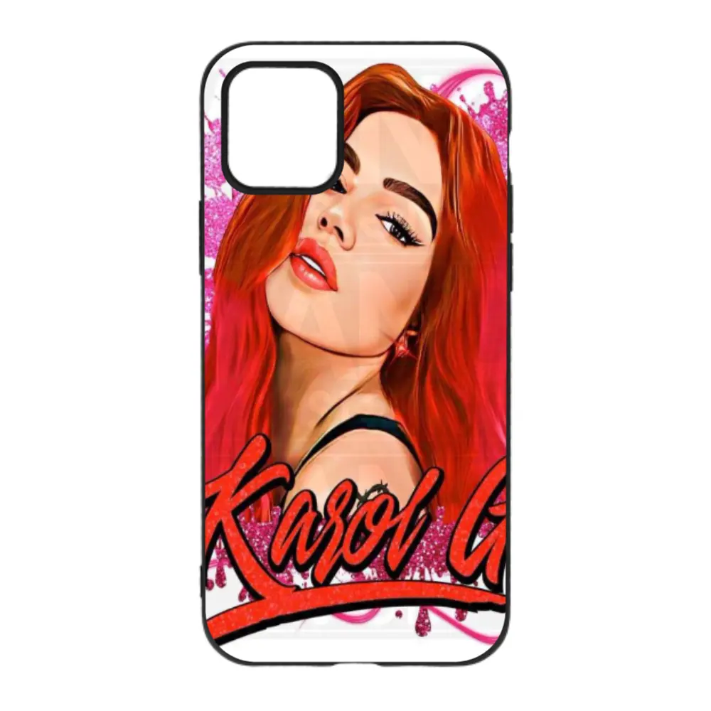 Karol G Bad bunny Phone Case for iphone 11 12 13 14 pro max Custom LOGO design back Soft TPU Cover