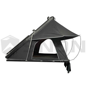 Tente de toit de voiture portable SNDN, <span class=keywords><strong>prix</strong></span> d'usine, coque rigide, installation rapide, tente de toit triangulaire en aluminium à clapet avec échelle et LED - Product Image 1