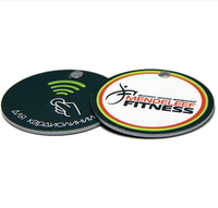 Tamaño personalizado PVC moneda NFC llavero clásico 1K código QR etiqueta