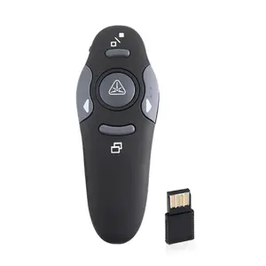 Présentation Powerpoint USB sans fil 2.4GHz PPT Flip Pen Pointer Clicker Presenter avec télécommande Laser rouge pour enseignant