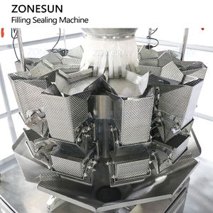 ZONESUN ZS-GW10 voll automatische 10 Köpfe Granulat Partikel Wiegen vertikale Form Füllung und Versiegelung Verpackungs maschine - Product Image 4