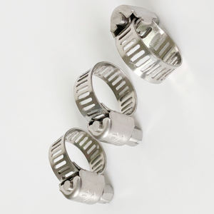 Collier de serrage de type américain pour câbles, <span class=keywords><strong>force</strong></span> de serrage élevée et bonne étanchéité, en acier inoxydable - Product Image 2